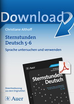 Deutsch Unterrichtsmaterialien zum Sofort-Downloaden